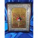 Ексклюзивна ікона Ісус Христос Виноградна лоза ручний розспис на холсті, срібло та позолота розмір 27 Х 34 см E 12 фото 1