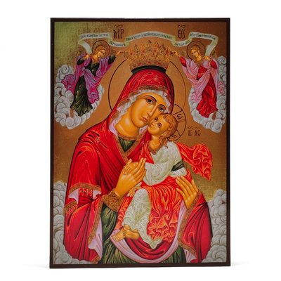 Ікона Божої Матері солодке лобзання (Глікофілуса)  20 Х 26 см L 82 фото