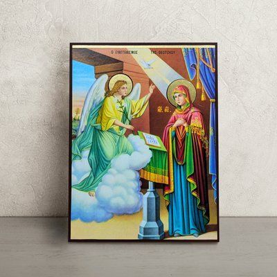 Икона Благовещение Пресвятой Богородицы 14 &times; 19 см L 1234 фото