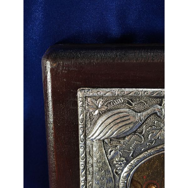 Страстная икона Божьей Матери ручная роспись на холсте, серебро и позолота размер 23,5 Х 30 см E 07 фото