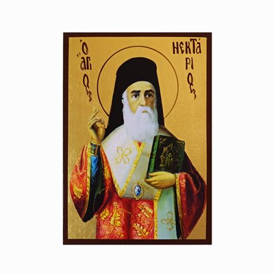Ікона Святий Нектарій Егінський 10 Х 14 см L 420 фото