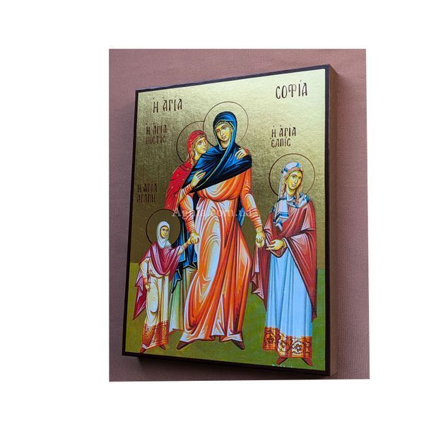 Икона святые Вера, Надежда, Любовь и мать их София 10 &times; 14 см L 1183 D фото