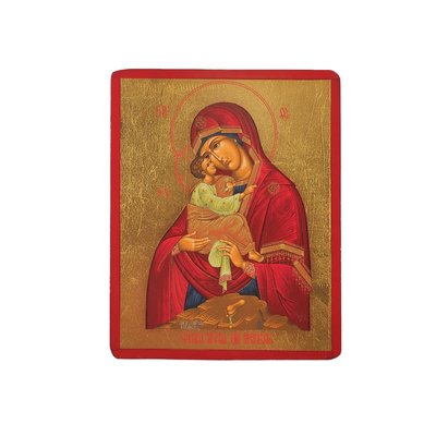 Писана Почаївська ікона Божої Матері  10 Х 13 см m 79 фото