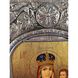Ексклюзивна ікона Божа Матір Призри на смирення ручний розспис на холсті, срібло та позолота розмір 20 Х 25 см E 14 фото 3
