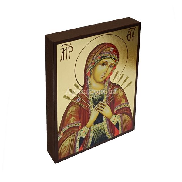 Ікона Божа Матір Семистрільна  10 Х 14 см L 58 фото