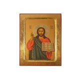 Ікона Спаситель Ісус Христос писана на холсті 13,5 Х 16,5 см m 114 фото