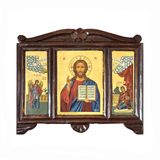 Деревянная писаная икона Спаситель Иисус Христос 34 Х 29 см E 52 фото
