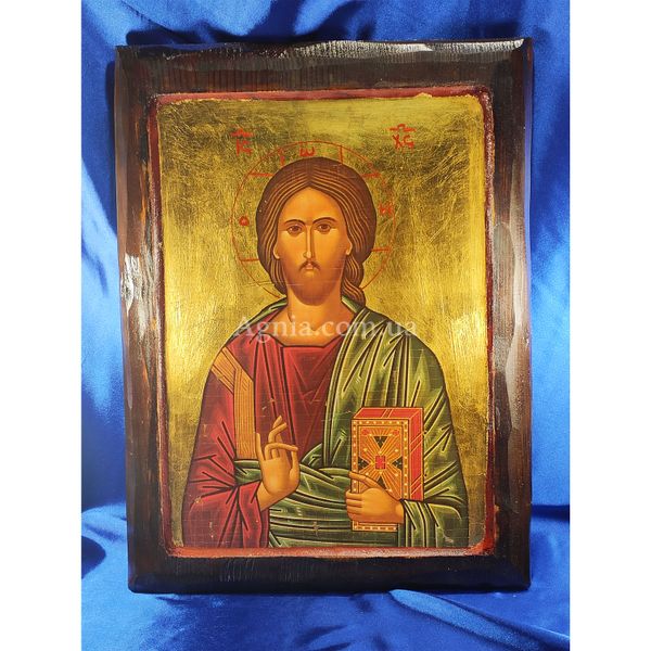 Дерев'яна ікона під старовину Ісуса Христа 32 Х 43 см ML 01 фото