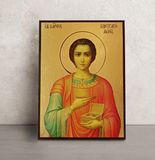 Икона Святой Пантелеймон Целитель 14 Х 19 см L 641 фото