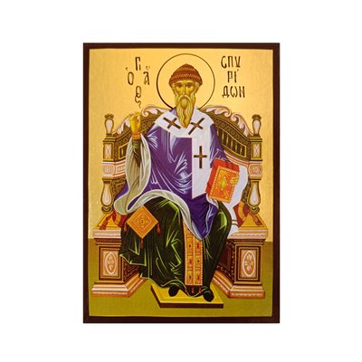 Ікона Святий Спиридон Триміфунтський 10 Х 14 см L 33 фото