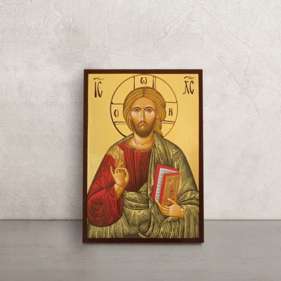 Ікона Вседержитель Ісус Христос 10 Х 14 см L 505 фото
