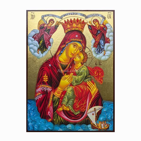 Ікона Божої Матері Глікофілуса (Солодке Лобзання) 20 &times; 26 см L 1238 фото