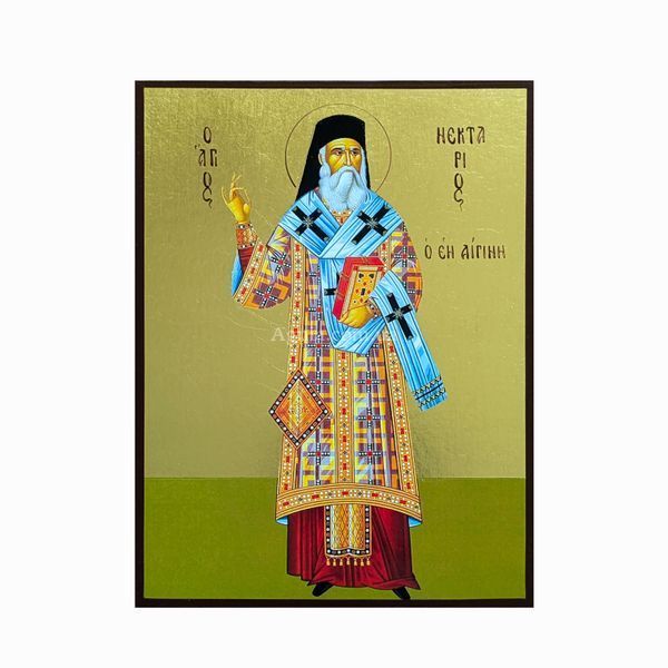 Икона Святого Нектария Эгинского 14 &times; 19 см L 1178 фото