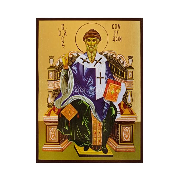 Икона Святого Спиридона 14 Х 19 см L 326 фото