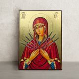 Семистрельная икона Пресвятой Богородицы 20 &times; 26 см L 1239 фото
