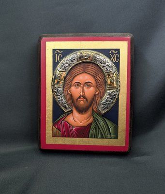 Писаная икона Иисус Христос Спаситель 11 &times; 13 см M 333 фото