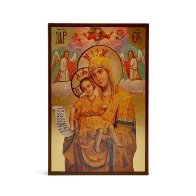 Ікона Богородиця Милуюча достойно є 10 Х 14 см L 78 фото