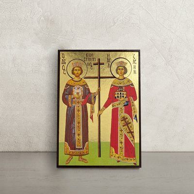 Ікона святих Костянтина та Олени 10 &times; 14 см L 1250 фото