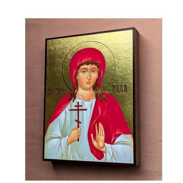 Іменна ікона Свята Алла 10 &times; 14 см L 1112 фото