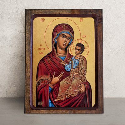 Писана ікона Божої Матері Цілительниця (Ятріса) 22,5 &times; 28,5 см M 300 фото
