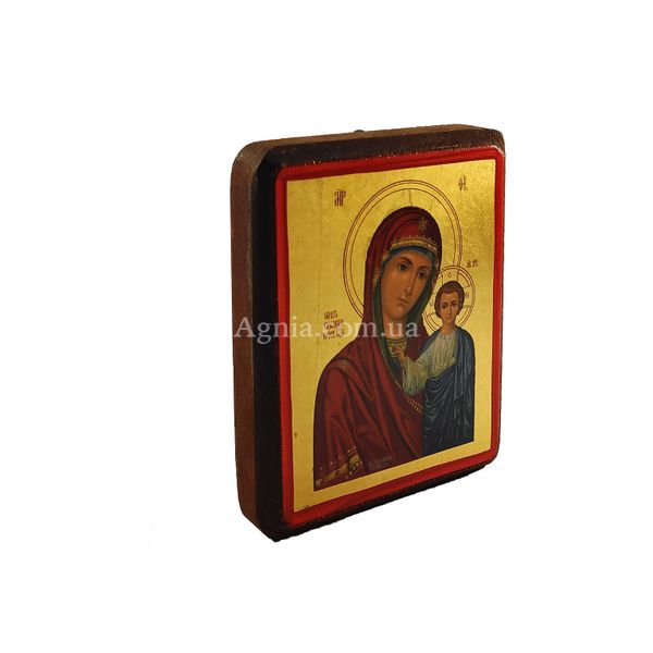 Ікона Казанської Божої Матері писана на холсті 10 Х 13 см m 84 фото