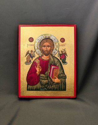 Писаная икона Иисуса Христа Пантократора 16 &times; 20 см M 335 фото