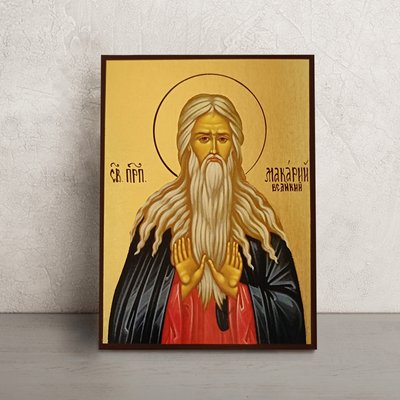 Икона Святого Макария Преподобного 14 Х 19 см L 245 фото