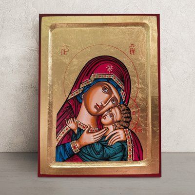 Писана ікона Корсунська Божа Матір 23 Х 29 см m 256 фото