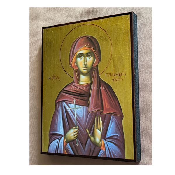 Именная икона Святой Галины 14 &times; 19 см L 434 D фото