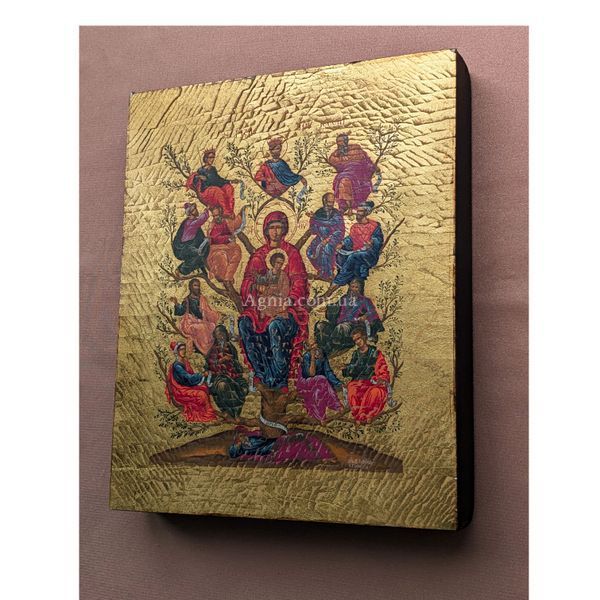 Писаная икона Божией Матери Древо Иессеево 15 &times; 19 см M 376 фото