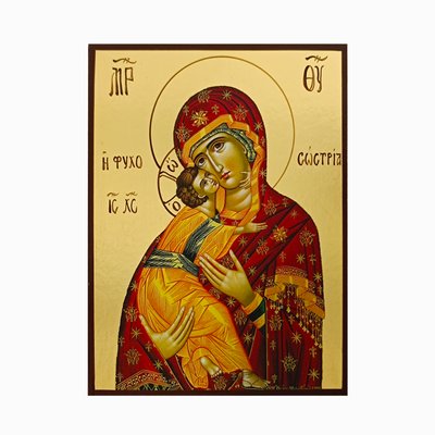 Володимирська (Вишгородська) ікона Божої Матері 14 Х 19 см L 780 фото