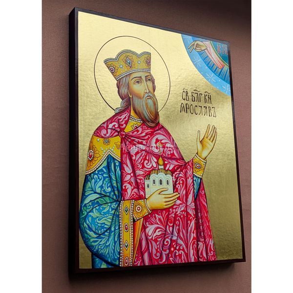 Икона Святого Ярослава Мудрого 20 &times; 26 см L 1167 фото