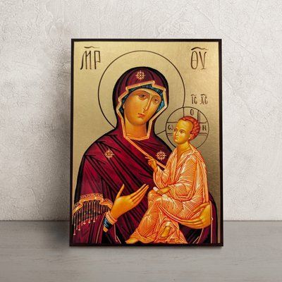 Тихвінська ікона Пресвятої Богородиці 14 Х 19 см L 1030 фото