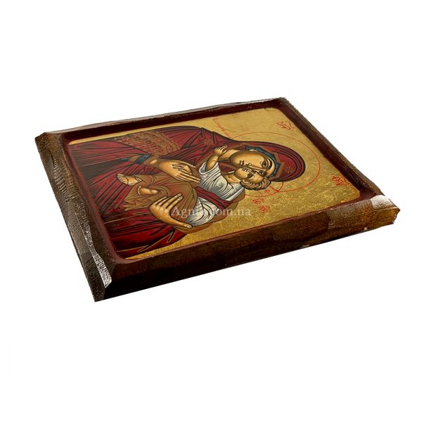 Деревянная писаная икона Божьей Матери Гликофилуса 23,5 Х 28,5 см m 144 фото