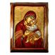 Деревянная писаная икона Божьей Матери Гликофилуса 23,5 Х 28,5 см m 144 фото 1