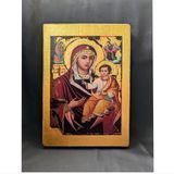 Греческая писаная икона Пресвятой Богородицы Жасминная 17 &times; 24 см M 378 фото