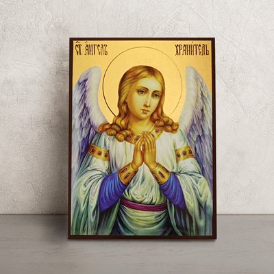 Икона Святой Ангел Хранитель размер 14 Х 19 см L 146 фото