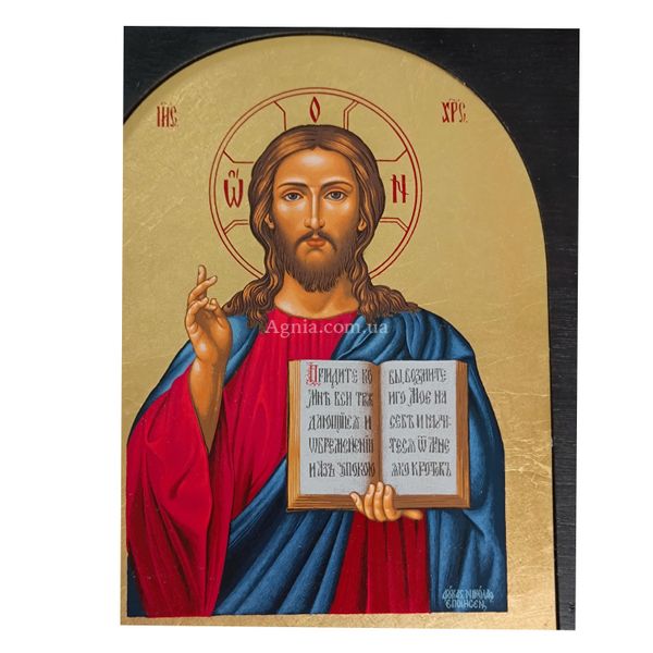 Писаная икона венчальная пара Иисус Христос и Божья Матерь 2 иконы 22,5 Х 29 см m 06-7 фото