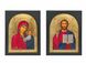 Писаная икона венчальная пара Иисус Христос и Божья Матерь 2 иконы 22,5 Х 29 см m 06-7 фото 1