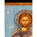 Ексклюзивна ікона на старовинній дошці Спаситель Ісус Христос ручний розпис у сріблі та позолота розмір 17,8 Х 24,8 см E 24 фото 3