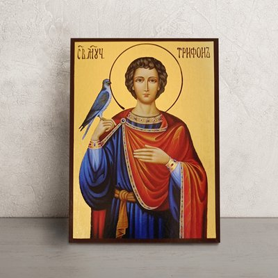 Ікона Святий Трифон Апамейський 14 Х 19 см L 694 фото