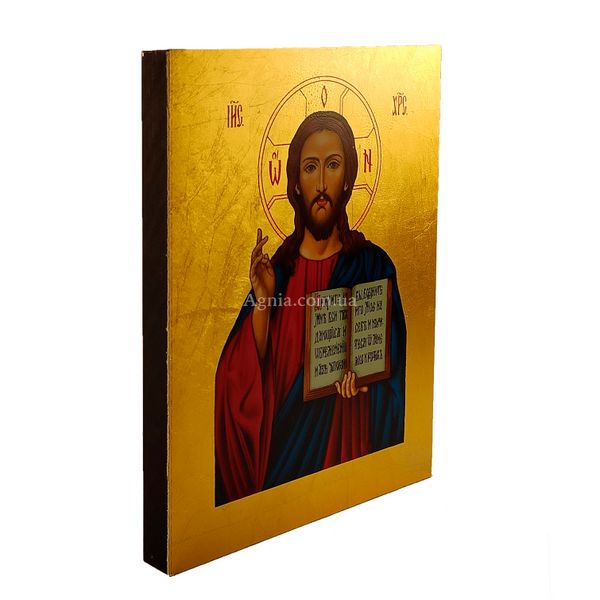 Ікона Ісус Христос Спаситель писана на холсті 19 Х 26 см m 169 фото