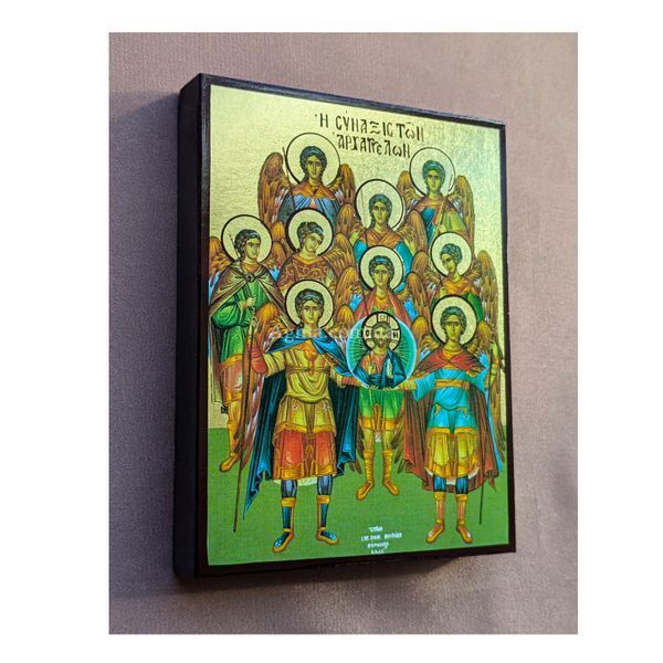 Икона Собор Архангела Михаила 10 &times; 14 см L 1256 фото