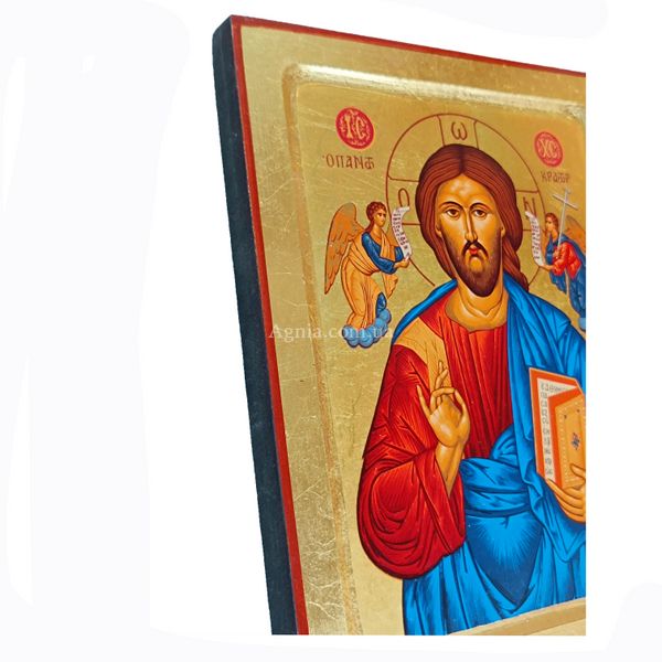 Икона Спасителя Иисуса Христа вручную расписана на холсте 22,5 Х 29 см m 09 фото