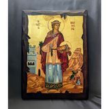 Писана грецька ікона Святої Варвари 22 &times; 28 см M 379 A фото