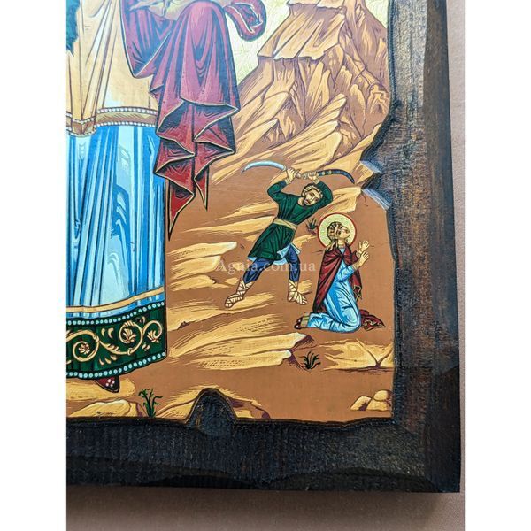 Писаная греческая икона Святой Варвары 22 &times; 28 см M 379 A фото