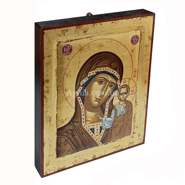 Писана Казанська ікона Пресвятої Богородиці 23 Х 29 см m 180 фото