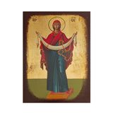 Ікона Покрова Пресвятої Богородиці 14 Х 19 см L 818 фото