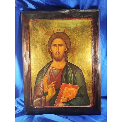 Дерев'яна ікона під старовину Спаситель Ісус Христос 32 Х 43 см ML 02 фото