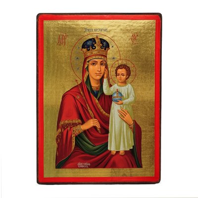 Ікона Божа Матір Призри на смирення писана на холсті 19 Х 26 см m 35 фото
